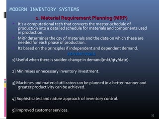 Seminar on inventory management by kailash vilegave | PPT