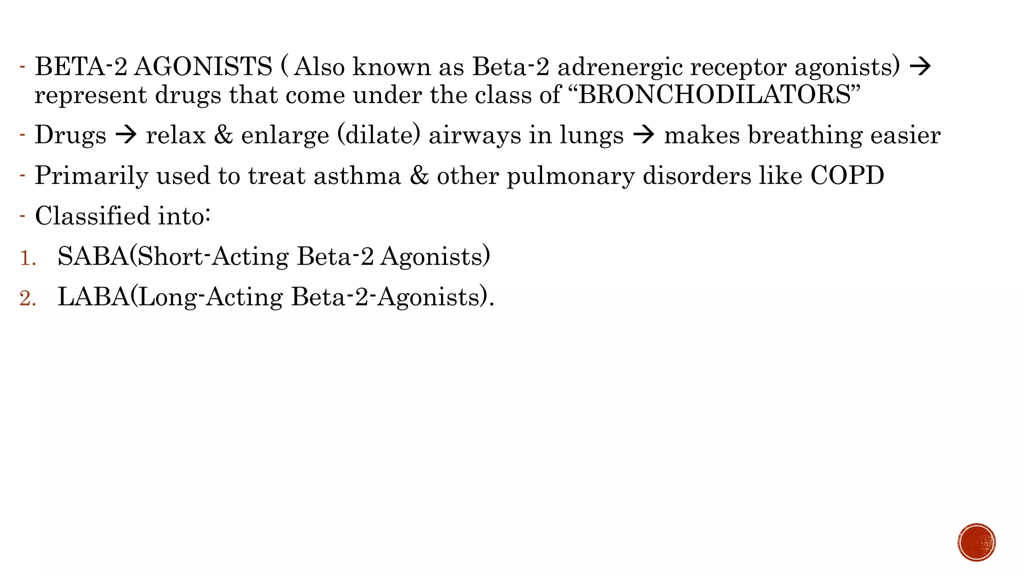 Seminar on LABA & SABA: By RxvichuZ! ;) | PPTX