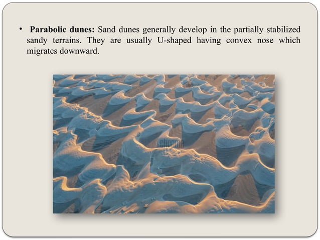Seminar On Landforms Created By Wind 1 Pptx
