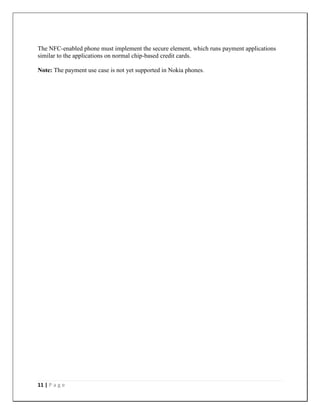 Seminar Report on NFC | PDF