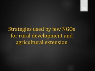 role of non governmental organisation in rural development and ...