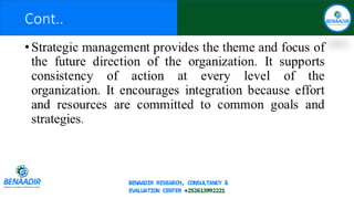 ORGANISATIONAL STRATEGY