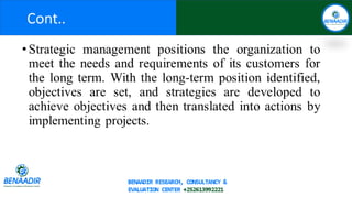 ORGANISATIONAL STRATEGY