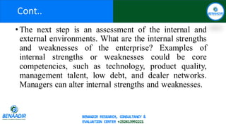 ORGANISATIONAL STRATEGY