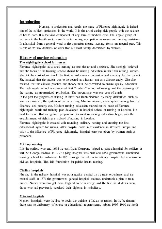 Dissertation msc nursing