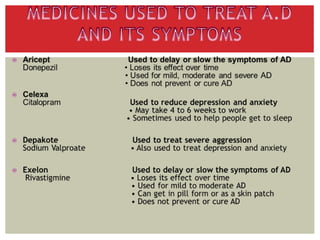 Seminar on pharmacotherapy of alzheimer’s disease | PPTX