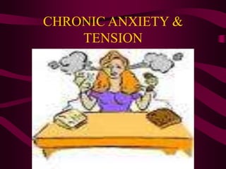 CHRONIC ANXIETY &
TENSION
 