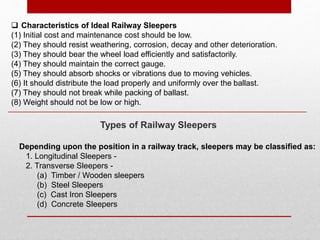 Railway Sleepers Definition, Characteristics, Treatment - Engineering  Articles