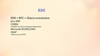 remote method invocation | PPT