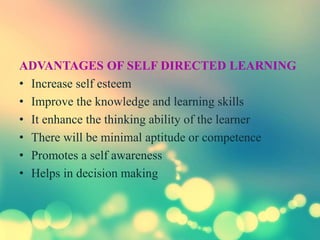 Seminar on self directed learning | PPTX