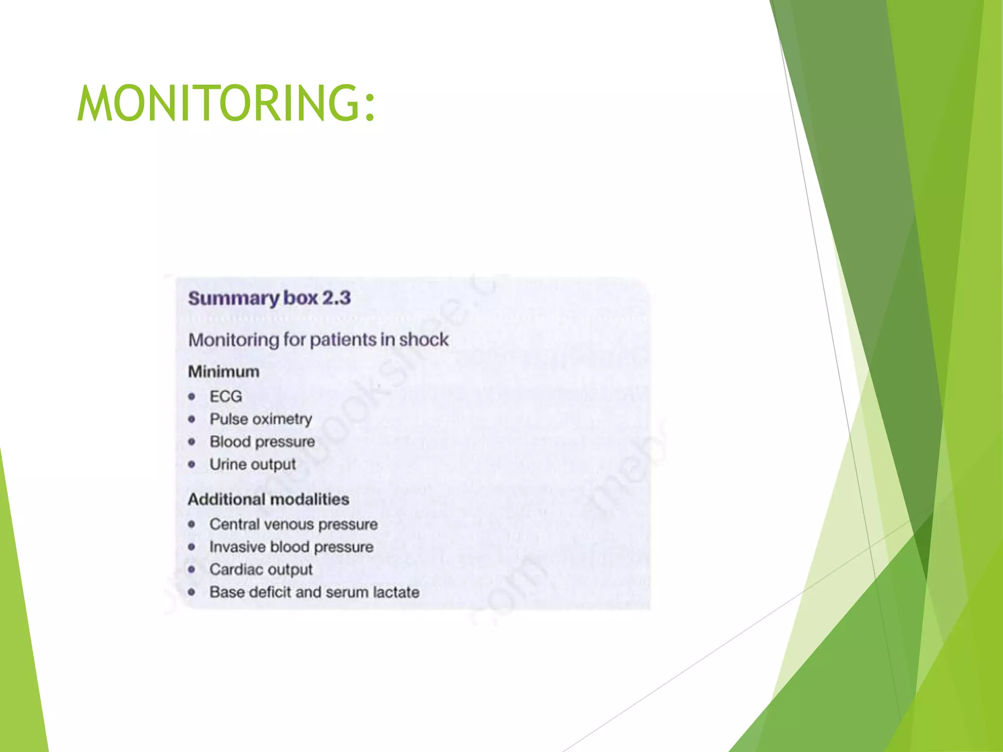 MANAGEMENT OF SHOCK | PPTX