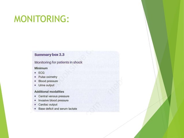 MANAGEMENT OF SHOCK | PPTX | Heart and Cardiovascular Diseases ...