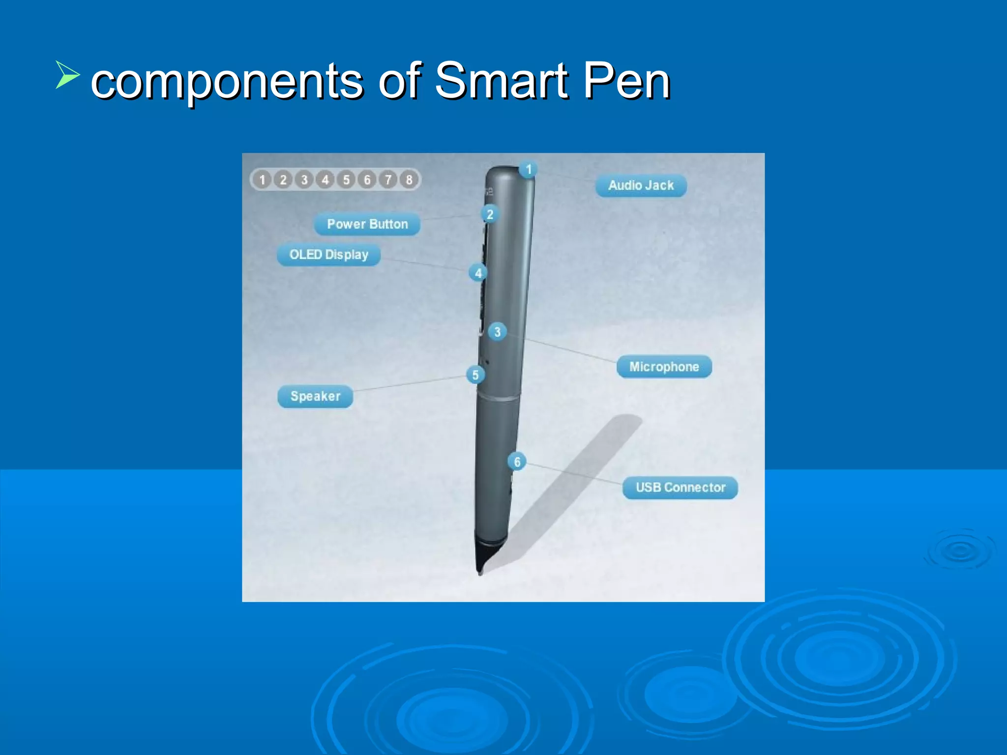  components of Smart Pen
 