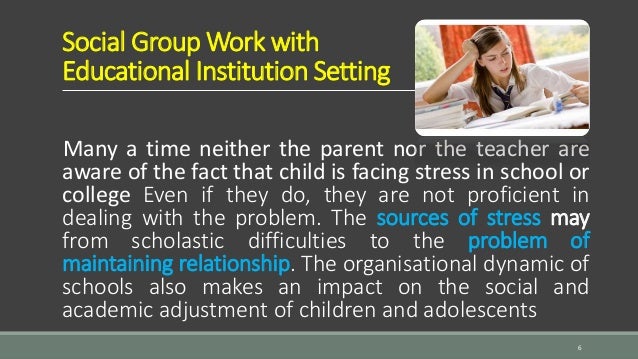 social group work practice in different settings