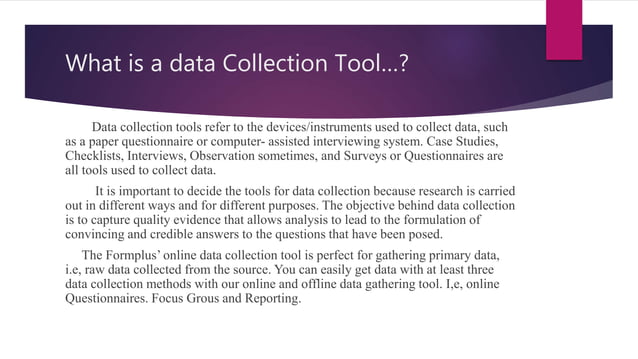 Seminar on tools of data collection Research Methodology | PPT | Free ...