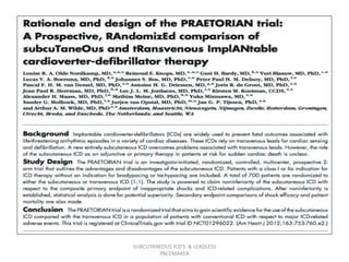 SUBCUTANEOUS ICD'S & LEADLESS
PACEMAKER
 