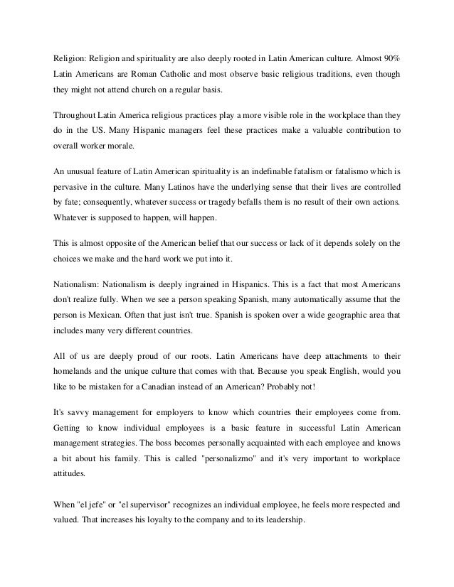 hispanic and latino spirituality paper At the same time, more than eight in 10 report receiving health information from alternative sources, such as television and radio, according to a pew hispanic center (phc) survey of latino adults, conducted in conjunction with the robertwood johnson foundation (rwjf). hispanic and latino spirituality paper At the same time, more than eight in 10 report receiving health information from alternative sources, such as television and radio, according to a pew hispanic center (phc) survey of latino adults, conducted in conjunction with the robertwood johnson foundation (rwjf).