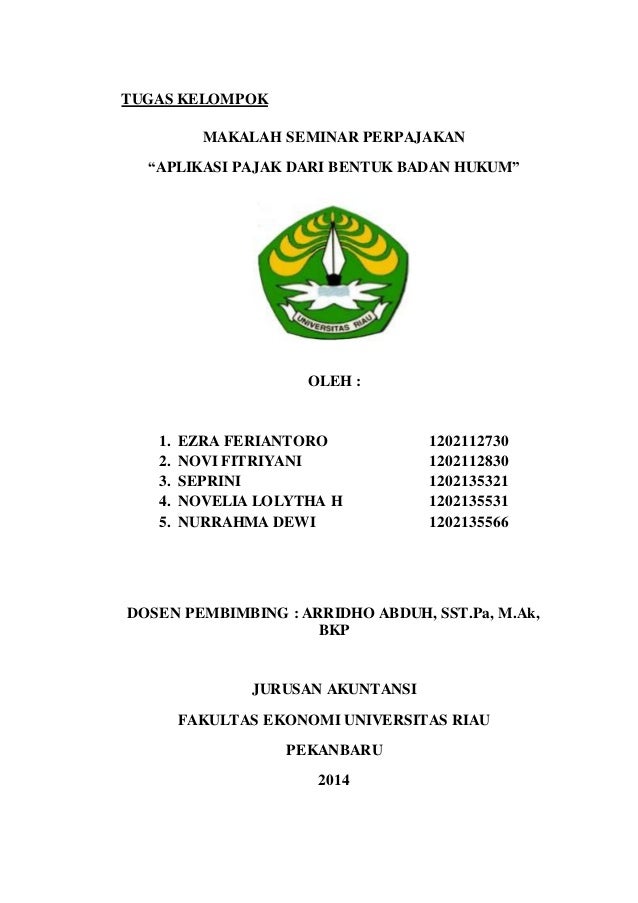 Seminar Perpajakan Pertemuan 2