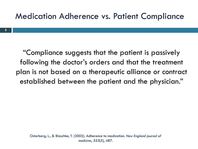 Medication Adherence PPT