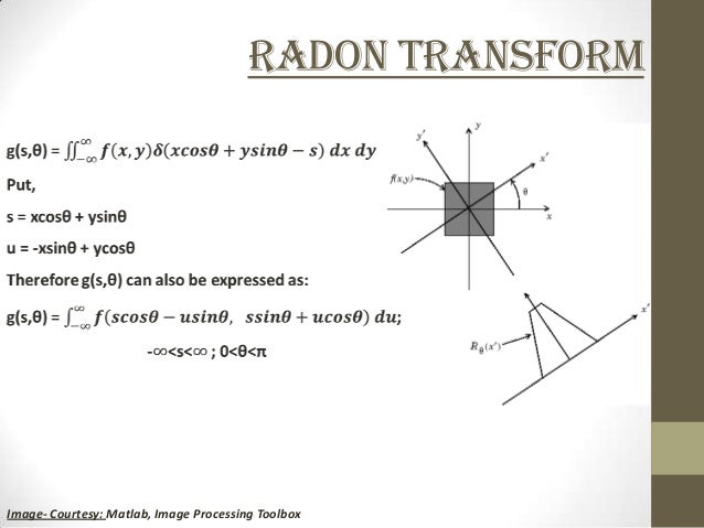 Two Dimensional Image Reconstruction Algorithms