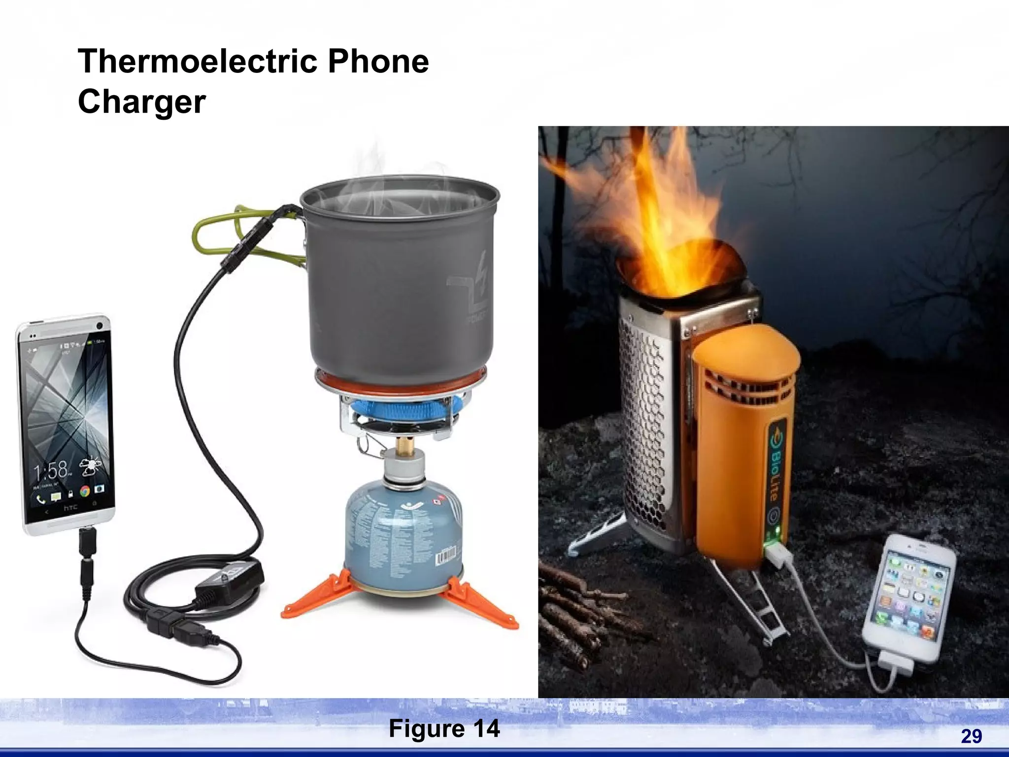 29
Thermoelectric Phone
Charger
Figure 14
 