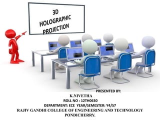 3D Film Holographique de Projection pour la Scène