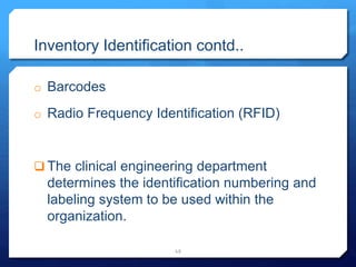 Radio Key Inventory Example Seminar on inventory management | PPTX