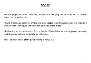 landslides resilient planning ppt | PPTX