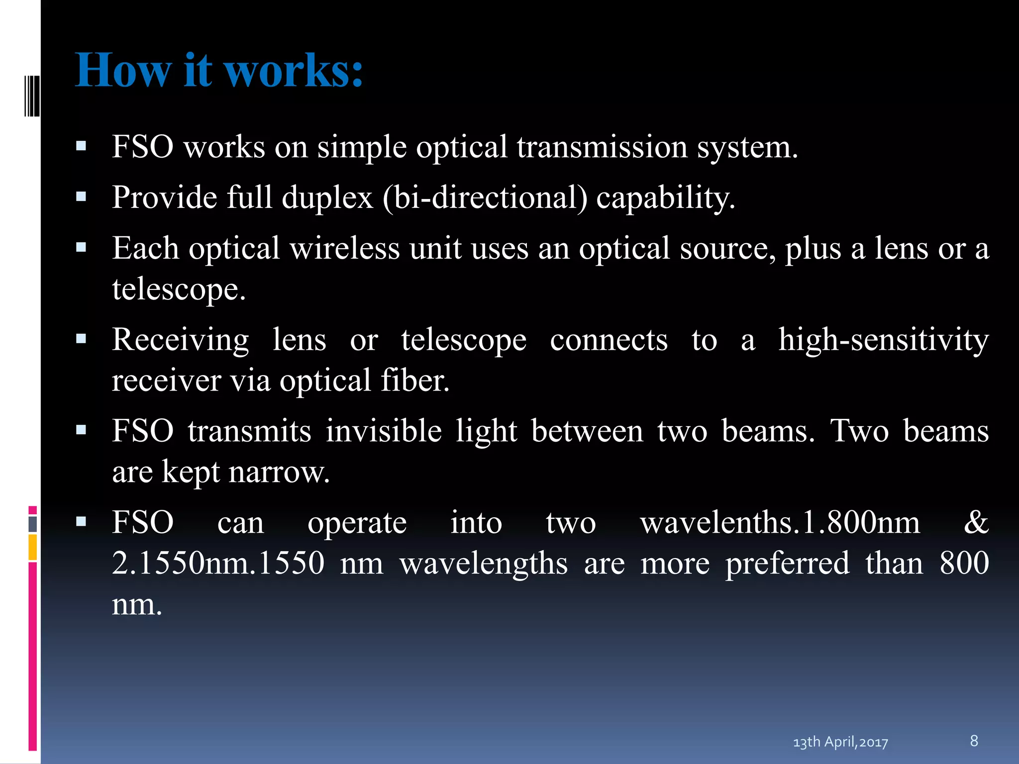 Optical Fibre Communication Presentation | PPTX
