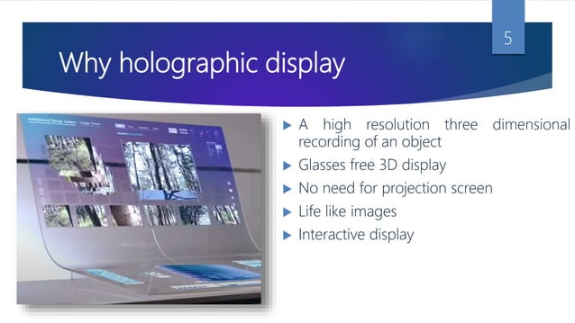 PPT on 3D Holographic Projection Technology ( Hologram) | PPTX | 3-D ...