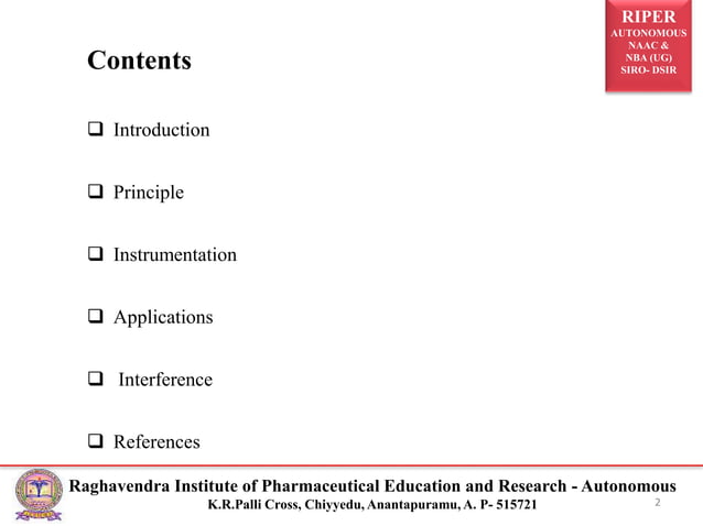 Interference In Atomic Absorption Spectroscopy. | PPTX | Chemistry ...