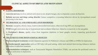 Hunger Dysfunction NEUROBIOLOGY OF BEHAVIOUR: NEUROLOGICAL ASPECTS OF DRIVE, MOTIVATION ...