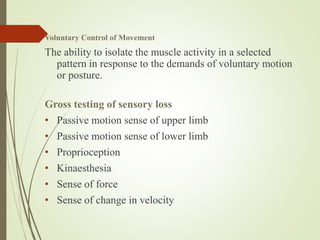 Motor control Assessment | PPTX