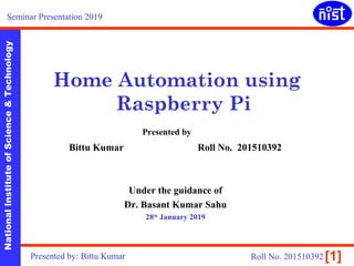 Seminar on Home Automation Using Raspberry Pi | PPT