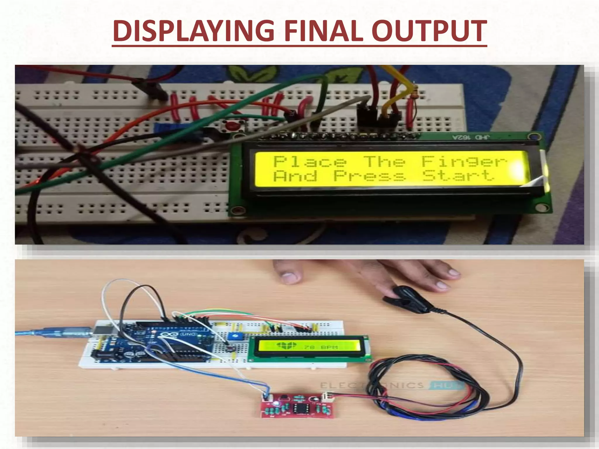 DISPLAYING FINAL OUTPUT
 