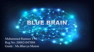 Muhammed Ramees T M
Reg.No: 200021047004
Guide : Ms.Bhavya Menon
 