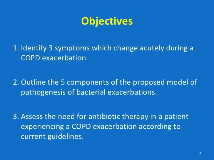 When to Use Antibiotics for an Acute Exacerbation of COPD