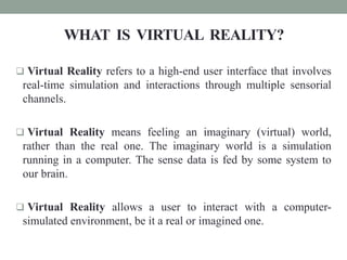 Virtual Reality-Seminar  presentation