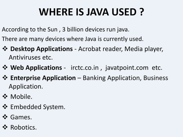 Presentation on Core java | PPTX