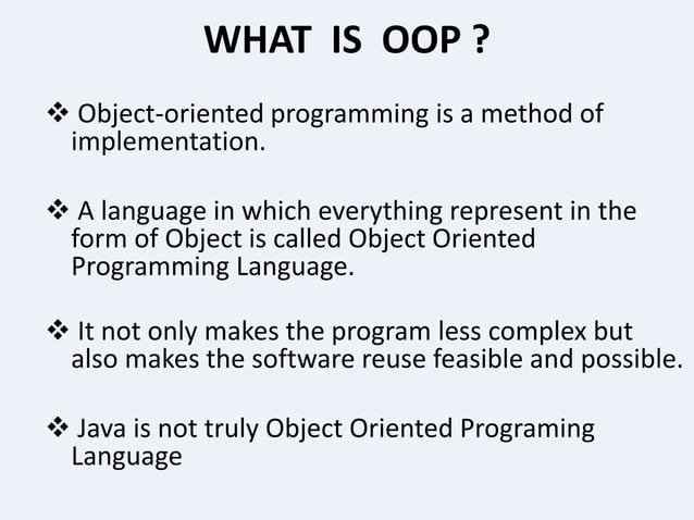 Presentation on Core java | PPTX