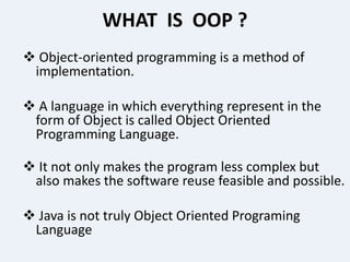 Presentation on Core java | PPT