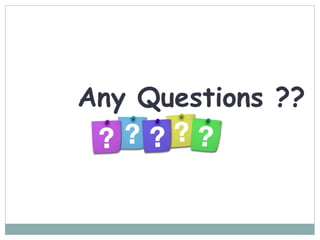 Any Questions ??
 