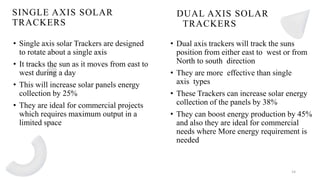 Seminar-solar tracker.pptx | Gas and Electric | Home Utilities
