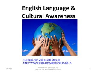 Seminar presentation   culture and language