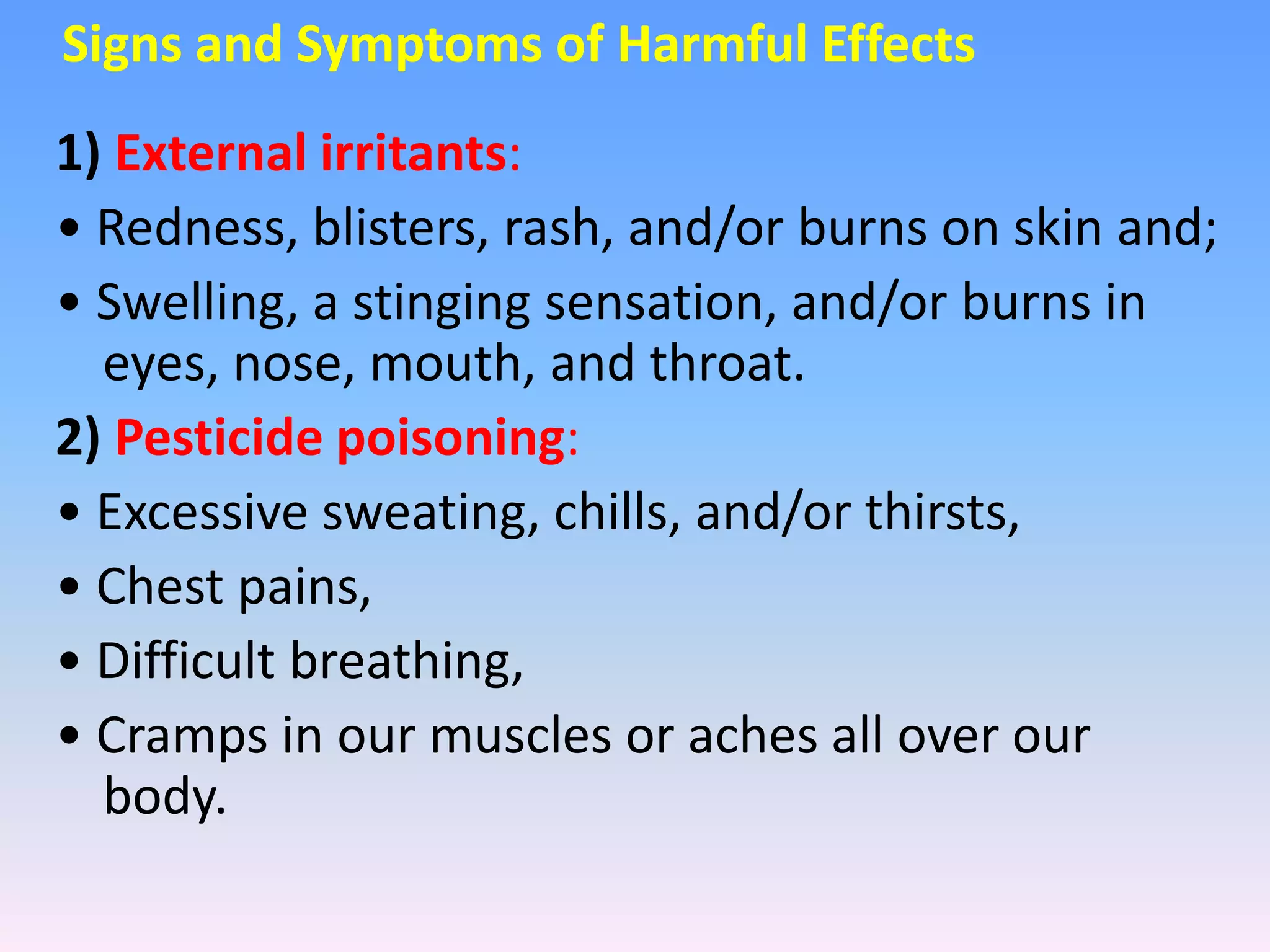 Pesticids and Health hazards | PPTX