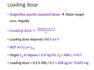 Estimation of pharmacokinetic parameters | PPTX