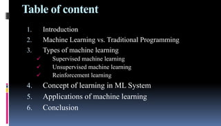 Introduction to Machine Learning | PPTX | Web Development | Internet