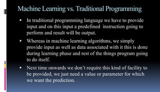 Introduction to Machine Learning | PPTX | Web Development | Internet