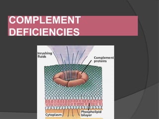COMPLEMENT
DEFICIENCIES
 