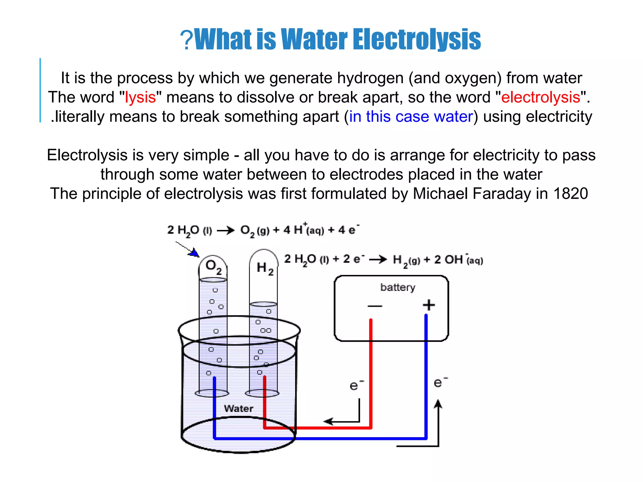 Hydrogen production using solar energy (PV cell) | PPT